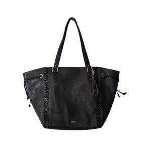 Brahmin Cheyenne Black Bradbury Leather Tote Handbag
